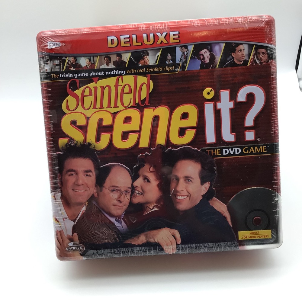 Seinfeld Scene It The DVD Game Deluxe Edition Metal Box Trivia Game New Sealed